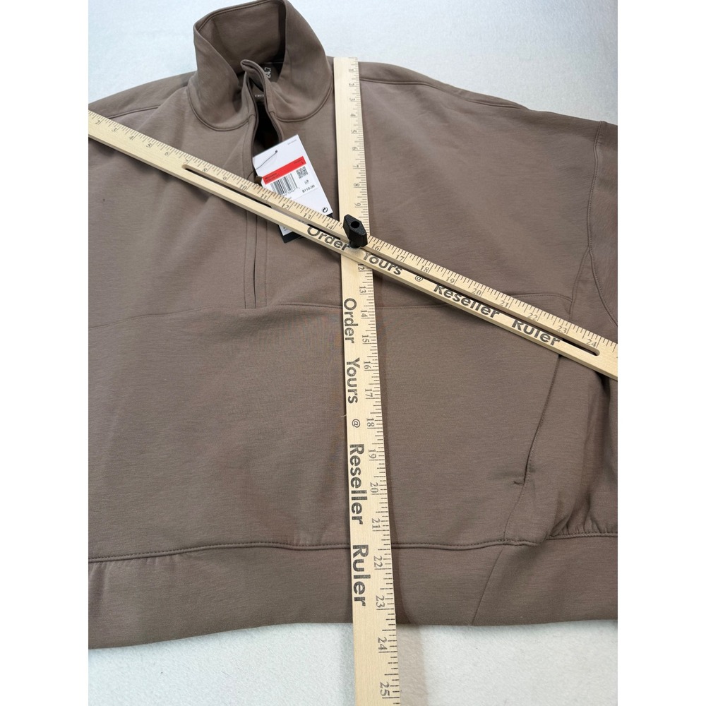 Nike Womens 24.7 ImpossiblySoft 1/2 Zip Sweatshirt Brown HQ8188-233 Large NWT - Picture 7 of 8
